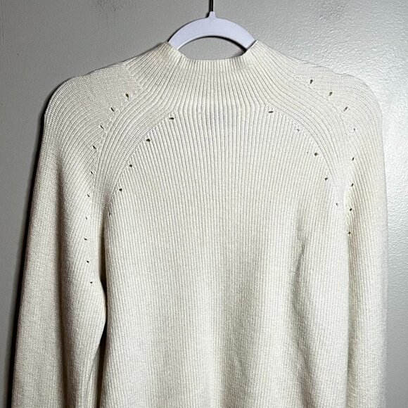 & Other Stories Mock Neck Sweater in Cream Size M - Picture 4 of 5
